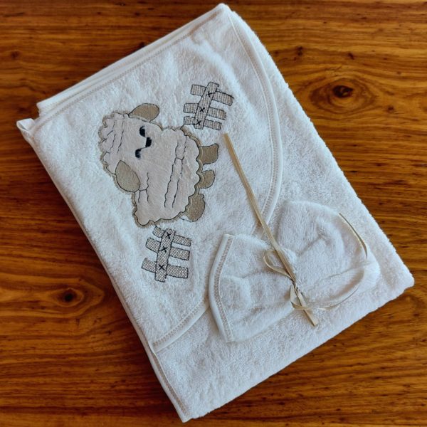 Sheep Hooded Towel & Facecloth