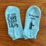 Printed socks - wine